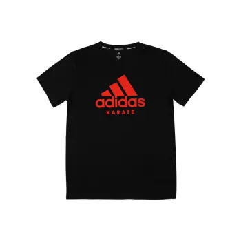 Adidas T Shirts Men Black With Red Logo
