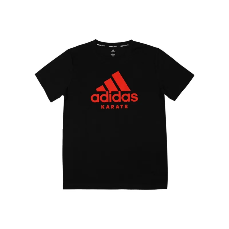 Adidas T Shirts Men Black With Red Logo-0