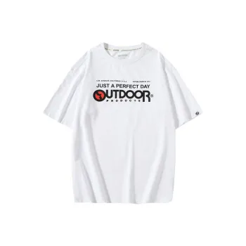 OUTDOOR PRODUCTS Drop Shoulder Sleeve T Shirt Unisex Bleached
