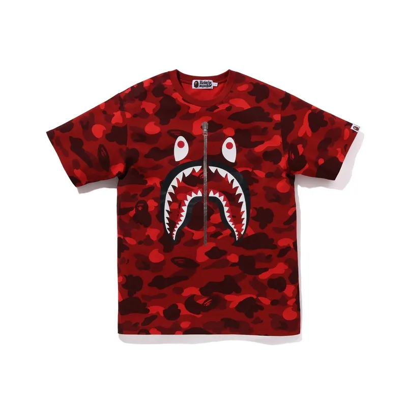A BATHING APE Color Camo Shark Tee-4