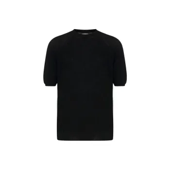 LANEUS T Shirts Men Black