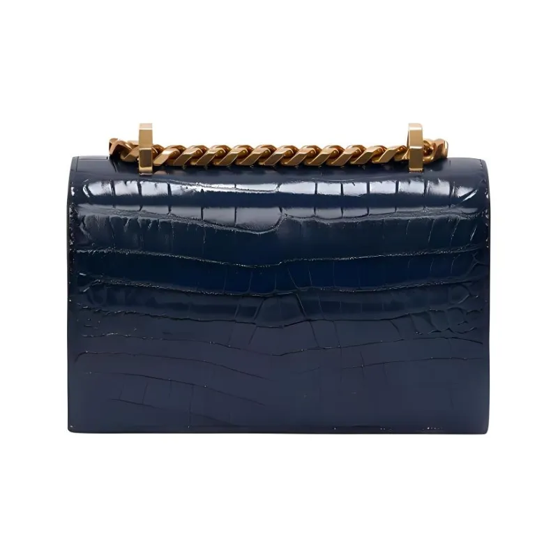 Alexander McQueen Cow Leather Crossbody Bag Mini Women's Marine Blue-3