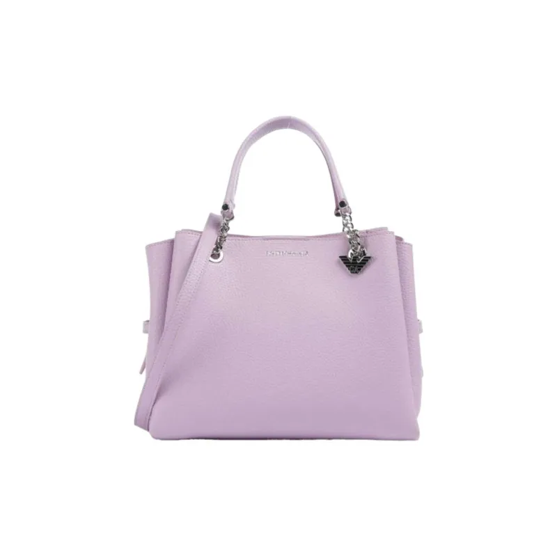 EMPORIO ARMANI PVC Tote Bag, Shopping Bag, Shoulder Bag, Crossbody Bag, Handbag Women's Purple-0