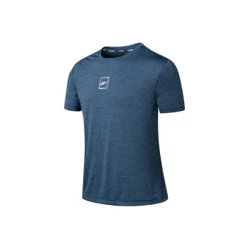 QIAODAN T Shirts Men Astronaut Blue Flower Gray