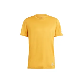 Adidas Run It T Shirt T Shirt Men's Yellow