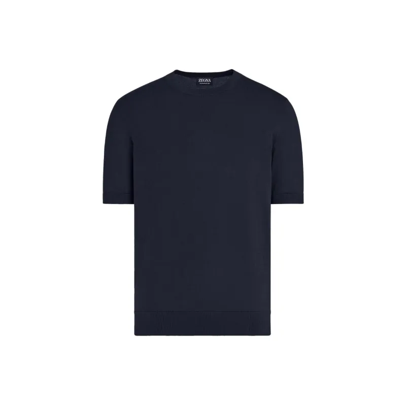 Zegna Fine knit Cotton T shirt-0