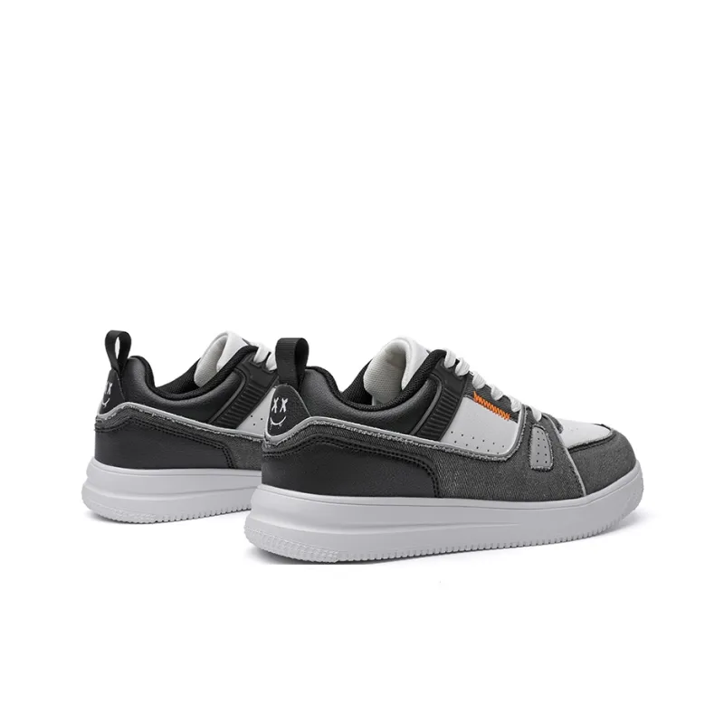 ABIDJAN Lightweight And Breathable Low Top Skateboard Shoes Unisex Denim Black-5