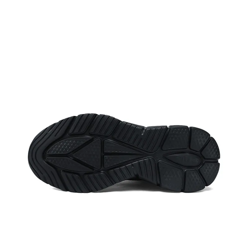 ZULIZ Sports Elderly Shoes Casual Shoes Men Low Top Black/Dark Blue-5