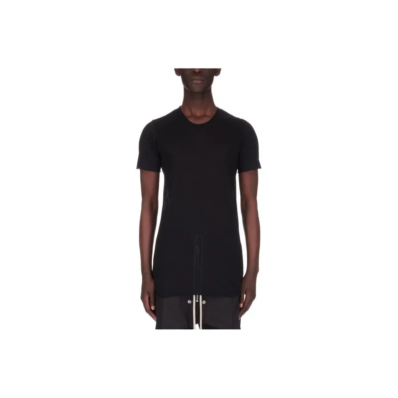 RICK OWENS/RO Lido Basic Ss T In Black Unstable Cotton T Shirt Men's Black-0