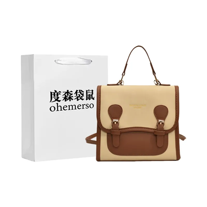 Dusen Kangaroo PU Backpack Regular Women's Multicolor-6