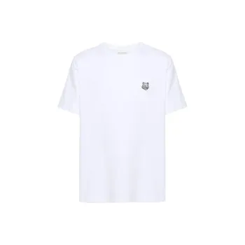 Maison Kitsune Fox Head Patch Crewneck T Shirt