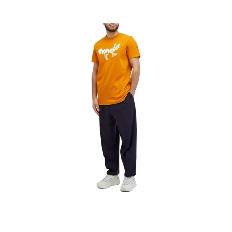 Moncler T Shirts Men Orange-4