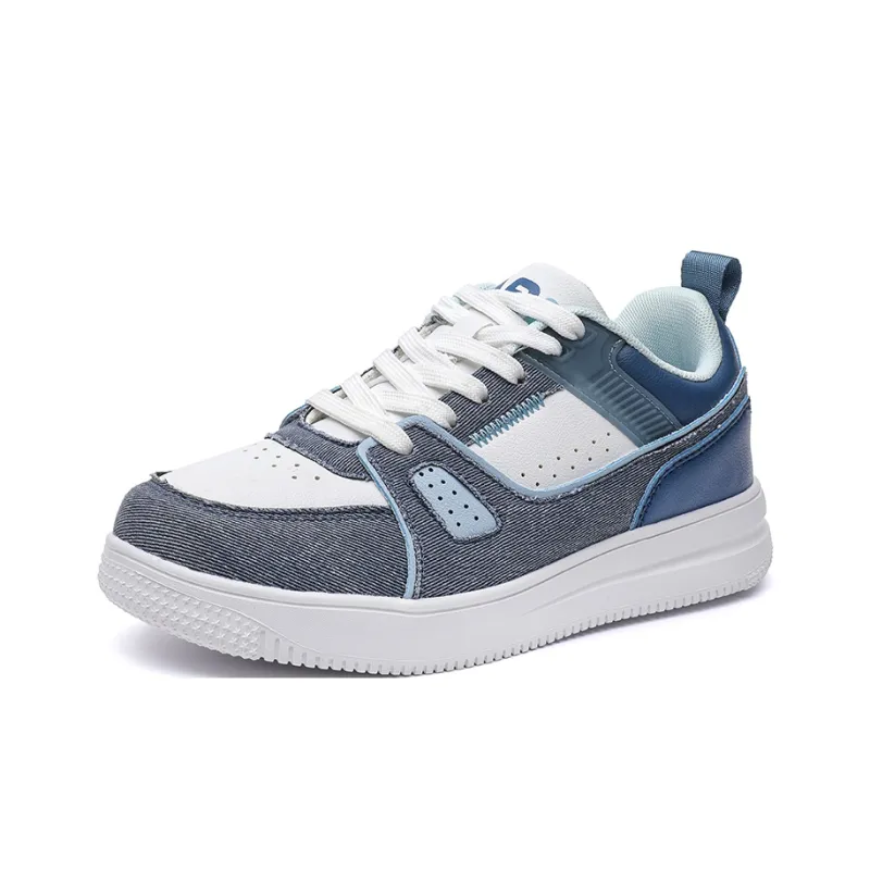ABIDJAN Low Top Skateboard Shoes Unisex Denim Blue-1
