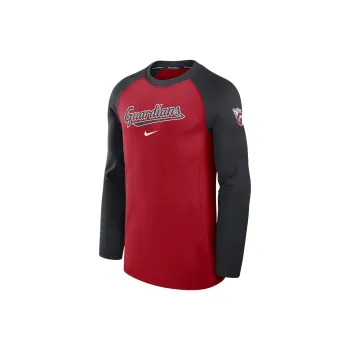 Nike Cleveland Guardians Authentic Collection Game Time Men's Nike Dri FIT Mlb Long Sleeve T Shirt