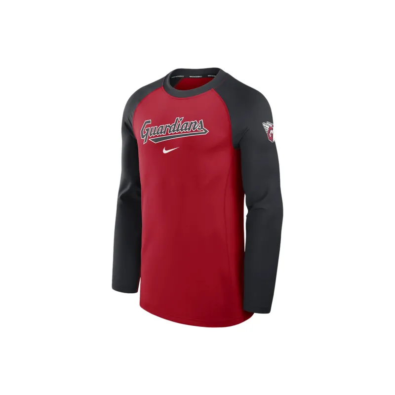 Nike Cleveland Guardians Authentic Collection Game Time Men's Nike Dri FIT Mlb Long Sleeve T Shirt-0