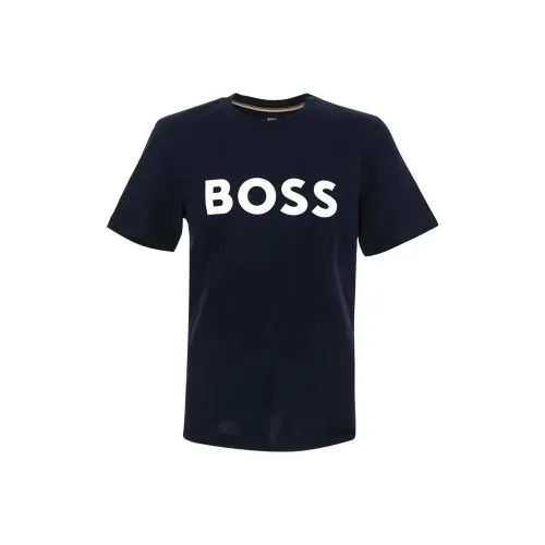 HUGO BOSS Logo Printed Crewneck T Shirt