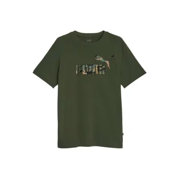 PUMA ESS+ CAMO Men's Graphic Tee T-Shirt Men's Green