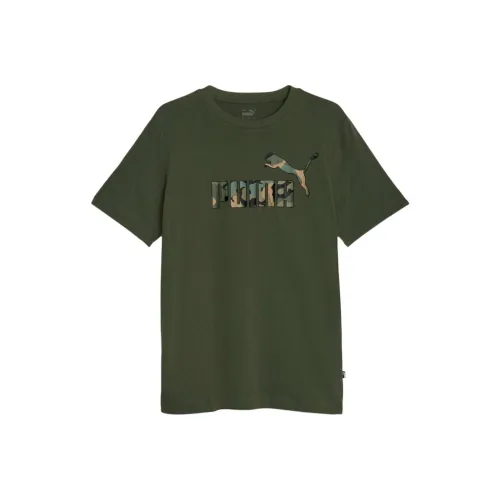 PUMA ESS+ CAMO Men's Graphic Tee T-Shirt Men's Green