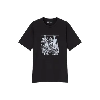 UNIQLO x AOTEYINGXIONGXILIE,LIANMINGKUAN T Shirt Men's Black