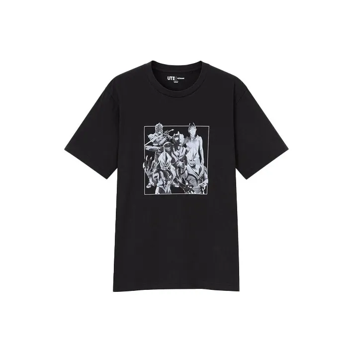 UNIQLO x AOTEYINGXIONGXILIE,LIANMINGKUAN T Shirt Men's Black-0