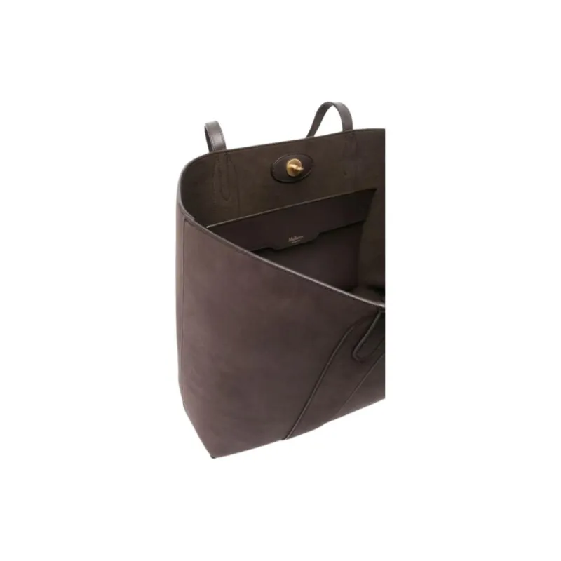 Mulberry Bayswater Calfskin Tote Bag Shopping Bag Shoulder Bags Women's Ebony-3