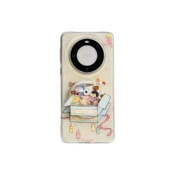 Sopi Acrylic Material Surprise Box Little Animal M Phone Cases Compatibility  Huawei Mate 70/60/50 Pro/Pura 70/70 Pro+