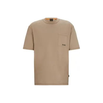 HUGO BOSS SS24 T Shirt Men's Beige Yellow