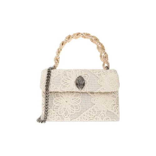 Kurt Geiger London Kensington Fabric Handbag Medium Size Women's White