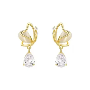 Rhymes Gold Plated Copper Clip On Earrings Women's