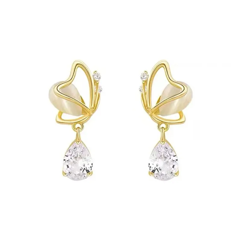 Rhymes Gold Plated Copper Clip On Earrings Women's-0