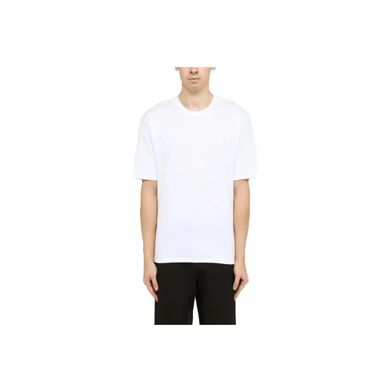 PRADA Logo Patch Crewneck T Shirt-0