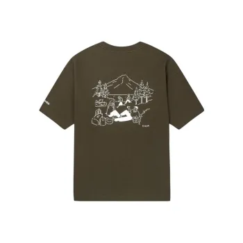 Columbia X Long Field Male Co-titled Series T-Shirts Unisex Olive Green