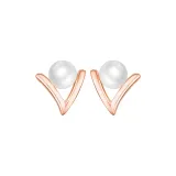 Sharp Claw Pearl Stud Earring (Gold)