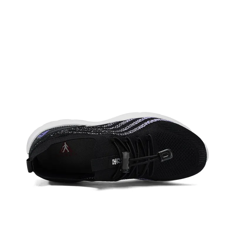 ZULIZ Sports Elderly Shoes Casual Shoes Women's Low Top Black/Pink-3