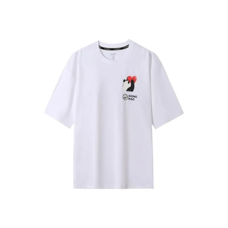 Panda T Shirt Unisex Infinite White-0