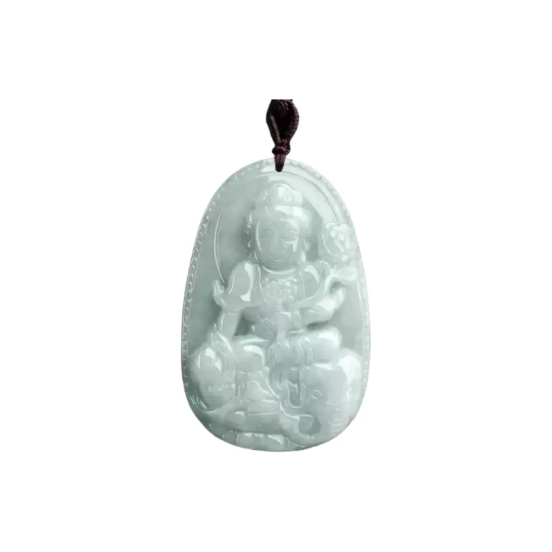 MY WORLD BEGINS AND ENDS WITH YOU Bean Type Jadeite Necklaces Unisex-9