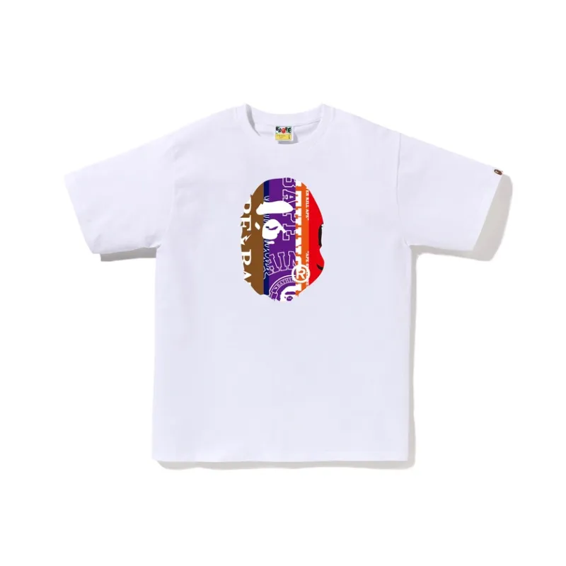 A BATHING APE Fans Scarf Ape Head Tee-1