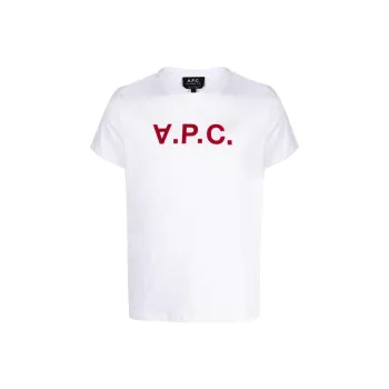 A.P.C Vpc Logo Flocked T-Shirt