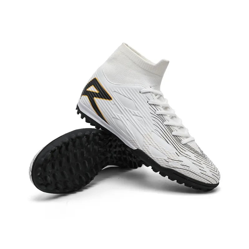 QIUTEXIONG FG Rubber Long Studs TF Rubber Broken Studs Soft Ground Firm Ground Slip Resistant Soccer Shoes Unisex-11