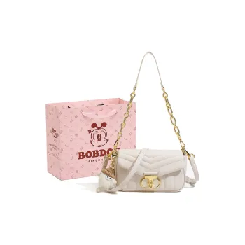 BOBDOG PU Shoulder Bag Small Size Women's Ecru/Pink/Green/Black