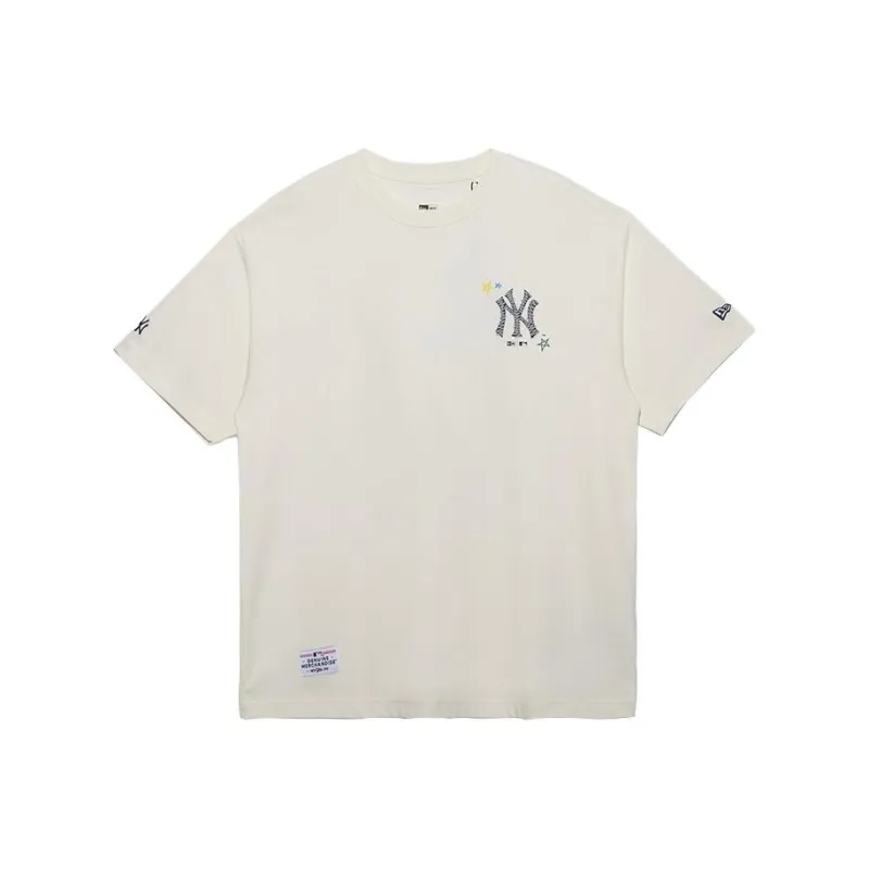 New Era T Shirts Unisex Ivory White-0
