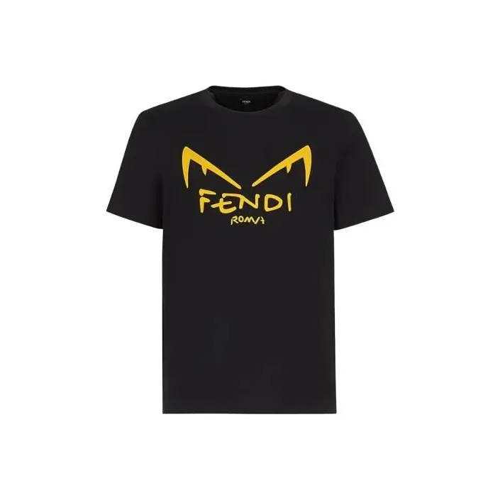 FENDI T Shirts Men Black-0