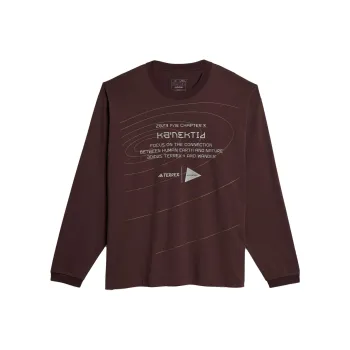 And Wander X Adidas TERREX X And Wander T-Shirts Unisex Dark Gray Brown