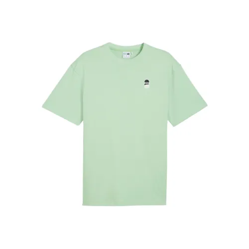 PUMA DOWNTOWN 180 LOGO TEE T Shirt Unisex Light Green