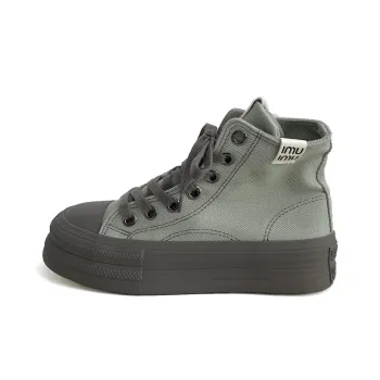 City Camel Mid Top Canvas Shoes Women's
