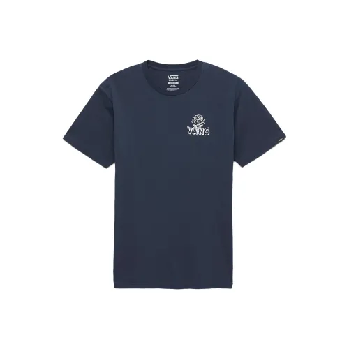 Vans Off The Wall Social T-Shirts Unisex Blue