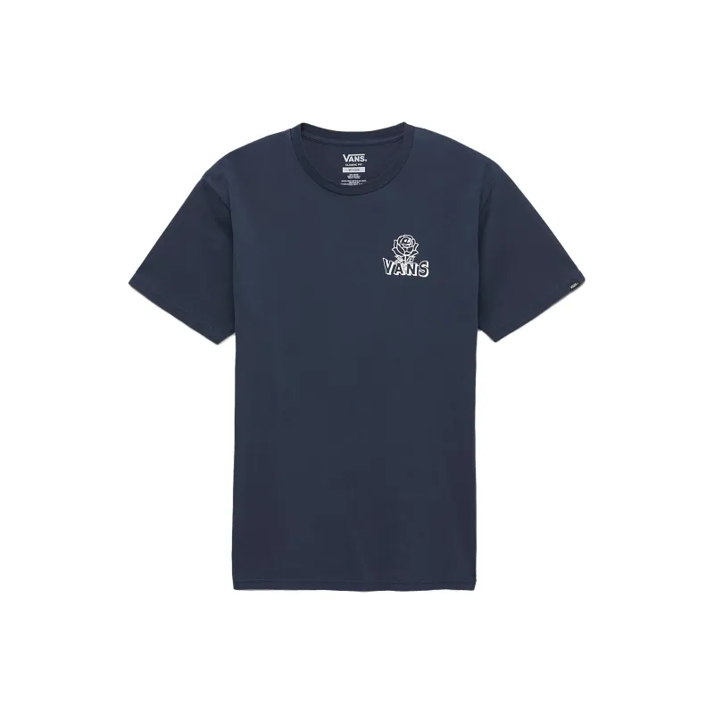 Vans Off The Wall Social T-Shirts Unisex Blue-0
