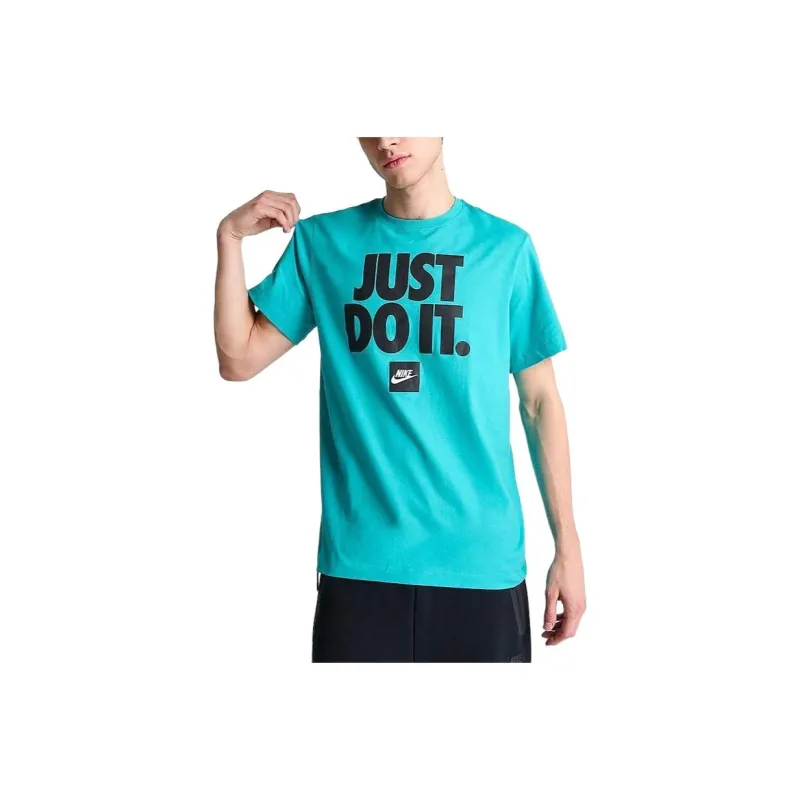 Nike SPORTSWEAR T Shirt Men's Blue Green-0