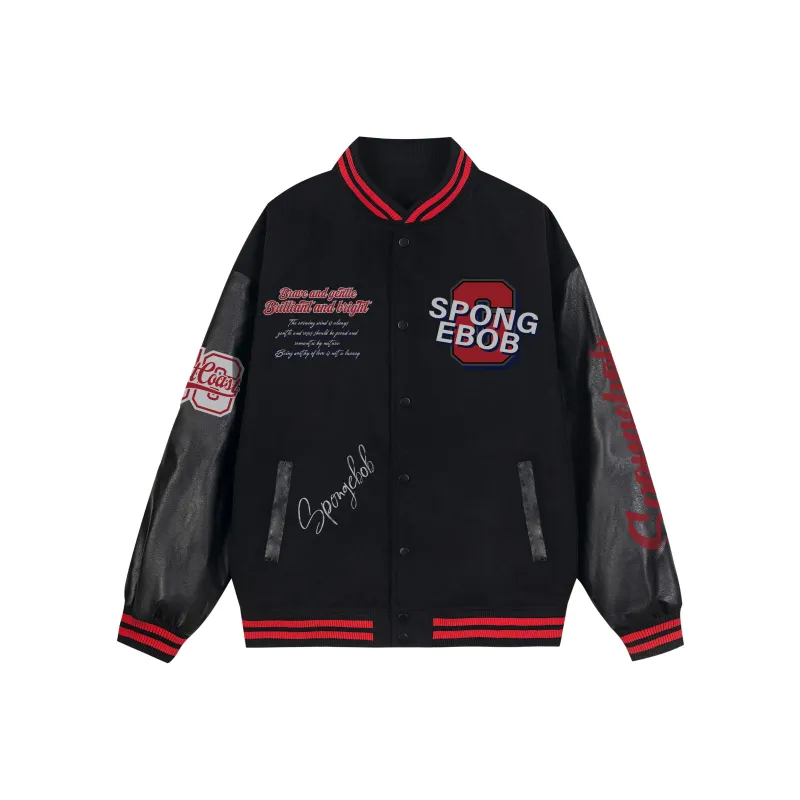SPONGEBOB SQUAREPANTS Baseball Jacket Unisex-2
