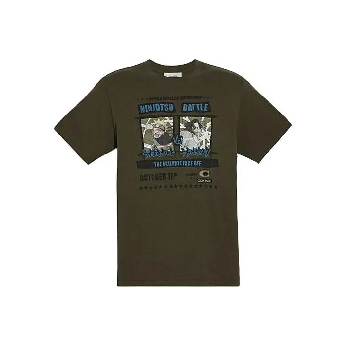 COACH T-Shirts Men Ninja Army Green-0